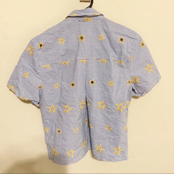Madewell Star Embroidered Striped Button-Down Top - Picture 9 of 12